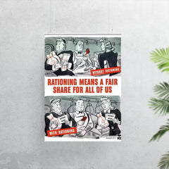 Rationing Means a Fair Share for All of Us - USA, 1940s poster 7