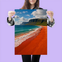 Raudisandur Red Beach Iceland poster 3