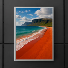 Raudisandur Red Beach Iceland poster 5
