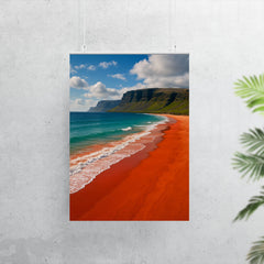 Raudisandur Red Beach Iceland poster 7
