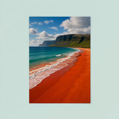 Raudisandur Red Beach Iceland poster 8