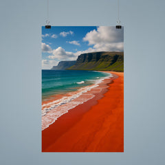 Raudisandur Red Beach Iceland poster 9