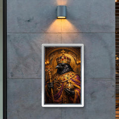 Raven in Byzantine emperor regalia poster 2
