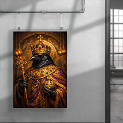 Raven in Byzantine emperor regalia poster 4