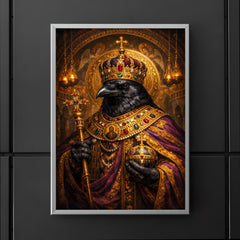 Raven in Byzantine emperor regalia poster 5