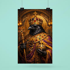 Raven in Byzantine emperor regalia poster 6