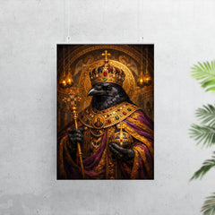 Raven in Byzantine emperor regalia poster 7