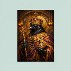 Raven in Byzantine emperor regalia poster 8