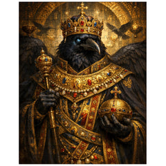 Raven king in Byzantine loros jigsaw puzzle