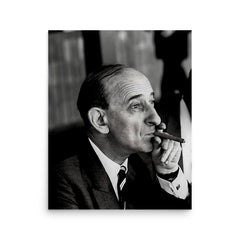 Raymond Aron poster on a plain backdrop in size 16"x20".