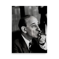 Raymond Aron poster on a plain backdrop in size 18"x24".