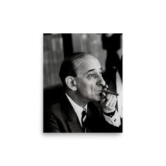 Raymond Aron poster on a plain backdrop in size 8"x10".