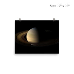Real picture of Saturn from Cassini official poster 3