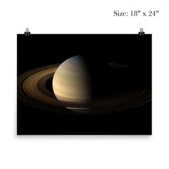 Real picture of Saturn from Cassini official poster 5