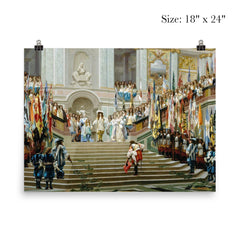 Reception of Le Grand Condé at Versailles by Jean-Léon Gérôme, 1878 poster 5
