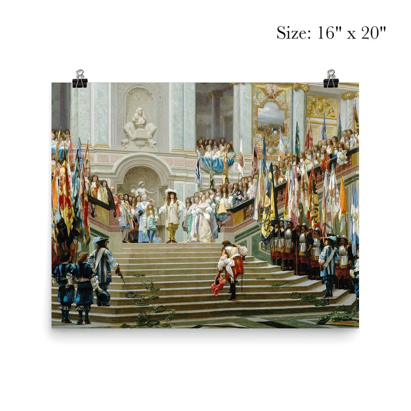 Reception of Le Grand Condé at Versailles by Jean-Léon Gérôme poster 2