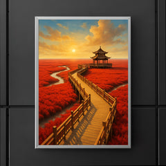 Red Beach Panjin China poster 5