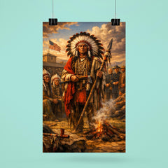 Red Cloud at Fort Laramie council poster 6