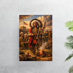 Red Cloud at Fort Laramie council poster 7