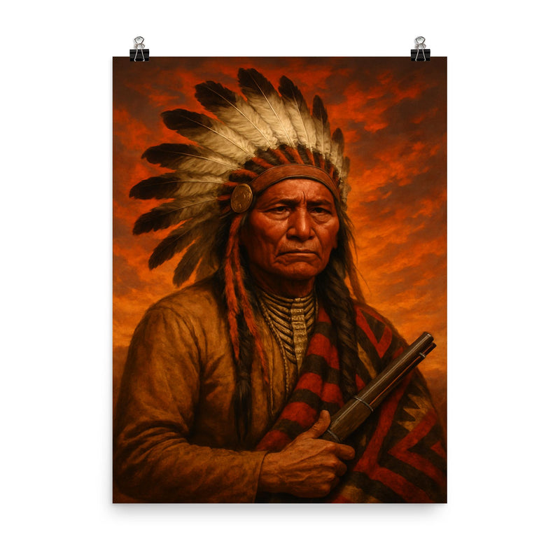 Red Cloud poster on a plain backdrop in size 8