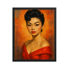 Reiko Sato framed print on a plain backdrop in size 16"x20".