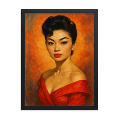 Reiko Sato framed print on a plain backdrop in size 18"x24".