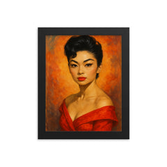 Reiko Sato framed print on a plain backdrop in size 8"x10".