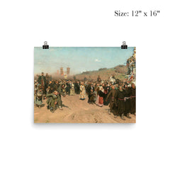 Religious Procession in Kursk Governorate by Ilya Repin poster 3