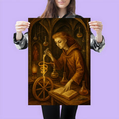 Remedios Varo alchemical laboratory scene poster 3