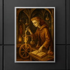 Remedios Varo alchemical laboratory scene poster 5