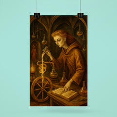 Remedios Varo alchemical laboratory scene poster 6
