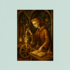 Remedios Varo alchemical laboratory scene poster 8