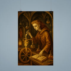 Remedios Varo alchemical laboratory scene poster 9