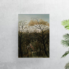 Rendezvous in the Forest by Henri Rousseau, 1889 poster 7