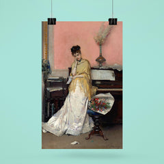 Reverie: The Letter by Raimundo de Madrazo y Garreta, 1870s poster 6