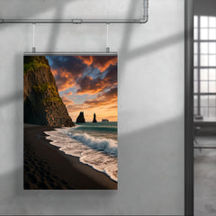 Reynisfjara Black Sand Beach Iceland poster 4
