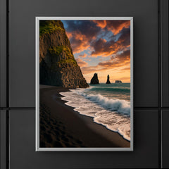 Reynisfjara Black Sand Beach Iceland poster 5
