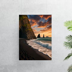 Reynisfjara Black Sand Beach Iceland poster 7