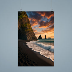 Reynisfjara Black Sand Beach Iceland poster 9