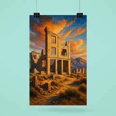 Rhyolite Ghost Town Nevada USA poster 6