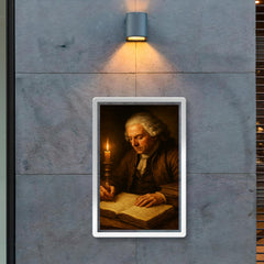 Richard Cantillon candlelit merchant manuscript poster 2