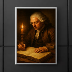 Richard Cantillon candlelit merchant manuscript poster 5