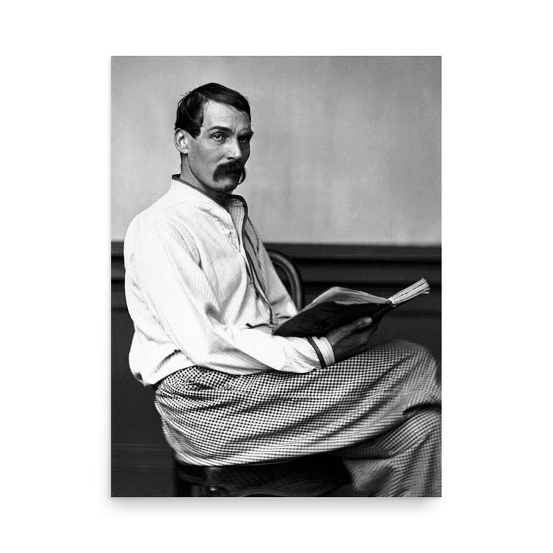 Richard Francis Burton poster on a plain backdrop in size 18