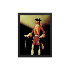 Richard Hennessy framed print on a plain backdrop in size 12"x16".