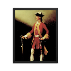 Richard Hennessy framed print on a plain backdrop in size 16"x20".