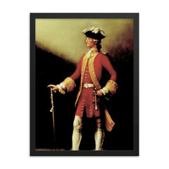 Richard Hennessy framed print on a plain backdrop in size 18"x24".