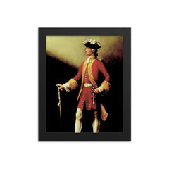 Richard Hennessy framed print on a plain backdrop in size 8"x10".