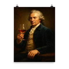 Richard Hennessy poster on a plain backdrop in size 8"x10".