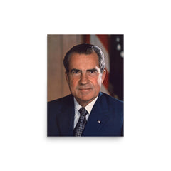Richard Nixon poster on a plain backdrop in size 12"x16".