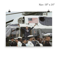 Richard Nixon Waves Goodbye After Resigning, August 9, 1974 poster 5